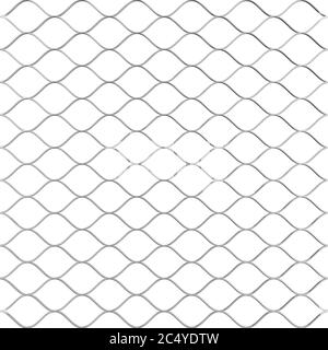 Metal Wired Fence Pattern on a white background. 3d Rendering Stock Photo