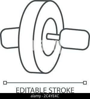 Ab roll linear icon Stock Vector