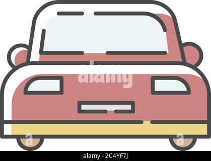 Auto RGB color icon Stock Vector