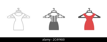 Dress vector icons Stock Vector