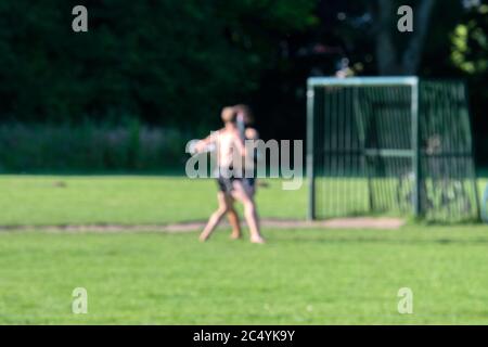Kickboxing At The Flevopark Park Out Of Phocus Amsterdam The Netherlands 25-6-2020 Stock Photo