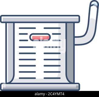 Industrial AC RGB color icon Stock Vector