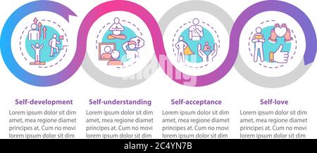 Mental health vector infographic template Stock Vector