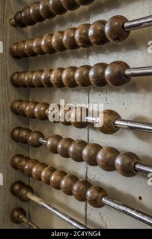 old wooden abacus Stock Photo