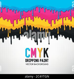 Dripping paint vector background Stock Vector