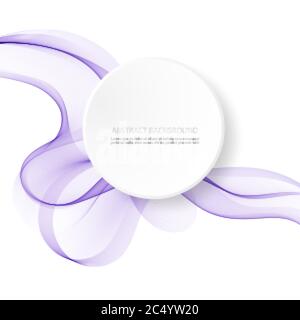 Smooth abstract border wave background modern futuristic cool layout. Vector illustration Stock Vector