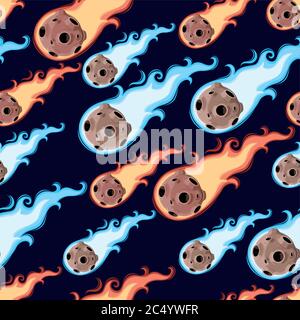 Seamless meteor rain Stock Vector Image & Art - Alamy