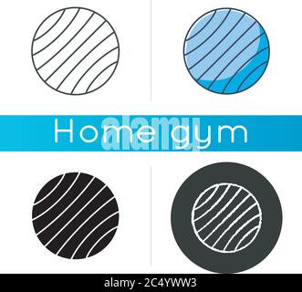 Exercise ball icon Stock Vector