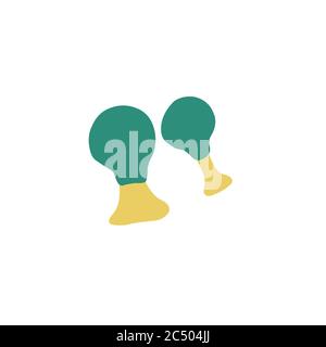 Glass jar for skin massage. Vacuum can sign. Doodle flat vector illustration Stock Vector