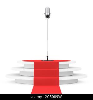 Podium with red carpet on transparent background PNG - Similar PNG