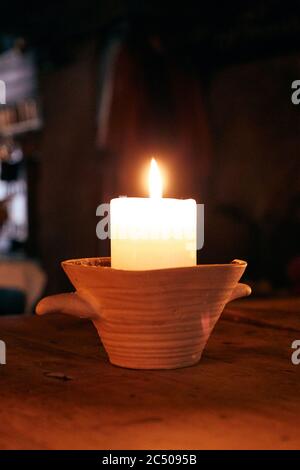 authentic medieval tavern. interior Stock Photo