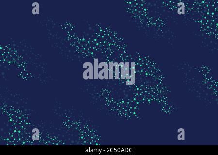 Structure molecule and communication. Dna, atom, neurons. Scientific concept for your design. Connected lines with dots. Medical, technology Stock Vector