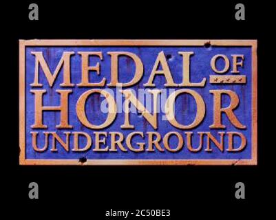 Medal of Honor Underground - Sony Playstation 1 PS1 PSX - Editorial use only Stock Photo