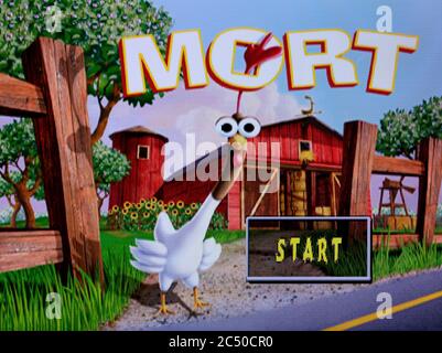 Mort The Chicken - Sony Playstation 1 PS1 PSX - Editorial use only Stock Photo