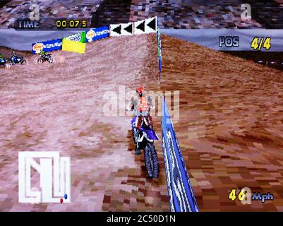 Motocross Mania - Sony Playstation 1 PS1 PSX - Editorial use only Stock Photo