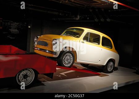 Fiat 500 L (1970). Small Italian city car. Retro car. Classic Car  exhibition - Heydar Aliyev Center, Baku, Azerbaijan 26,04,2017 Stock Photo  - Alamy