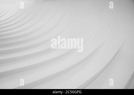 Abstract curved lines. white geometric background Stock Photo