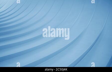 Abstract curved lines. Blue geometric background Stock Photo