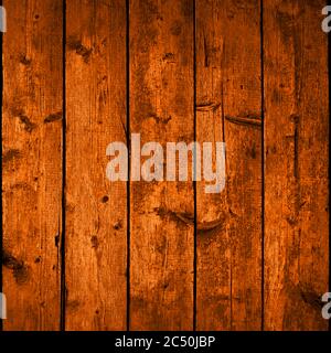Brown wood texture with realistic natural structure. Blank board composed from clean planks. Empty background in square size format. Graphic element Stock Vector