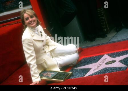Hollywood, California, USA 16th November 1995 Actress Sharon Stone attends the Hollywood Walk of Fame Star Ceremony Salute to Sharon Stone on November 16, 1995 at 6925 Hollywood Boulevard in Hollywood, California, USA. Photo by Barry King/Alamy Stock Photo Stock Photo