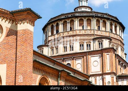 Church Santa Maria delle Grazie in Milan, Italy. The Home of 'The Last Supper'. Stock Photo