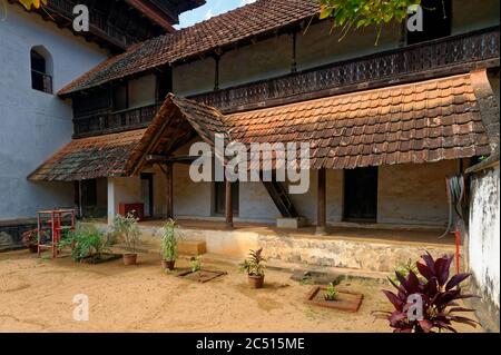 Mantrashala of Padmanabhapuram palace at Tamil Nadu Stock Photo