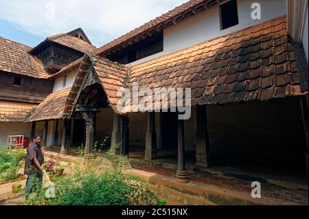 Mantrashala of Padmanabhapuram palace at Tamil Nadu Stock Photo