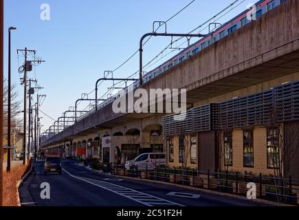 underneath the elevated railway 
