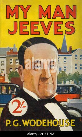 MY MAN JEEVES 1920 First Edition cover of the novel by P.G.Woehouse Stock Photo