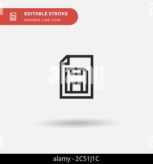 Draft Simple vector icon. Illustration symbol design template for web mobile UI element. Perfect color modern pictogram on editable stroke. Draft icons for your business project Stock Vector