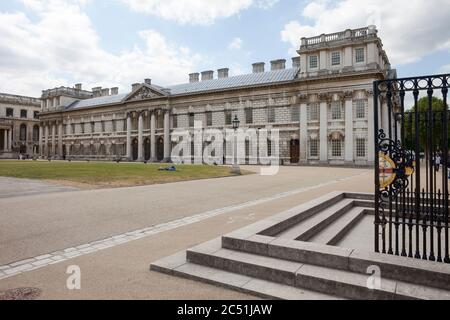 Admirals house Old Royal Navy College Greenwich London Stock Photo