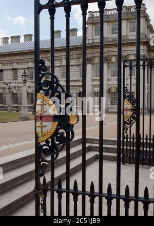 Admirals house Old Royal Navy College Greenwich London Stock Photo