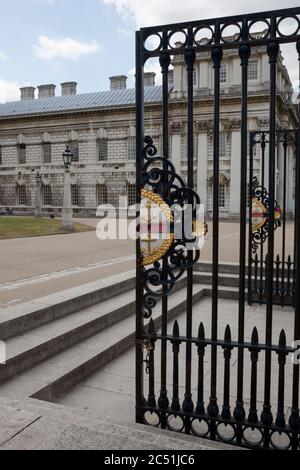 Admirals house Old Royal Navy College Greenwich London Stock Photo