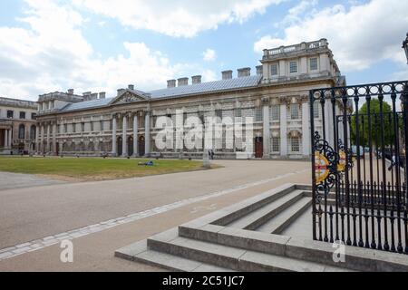 Admirals house Old Royal Navy College Greenwich London Stock Photo