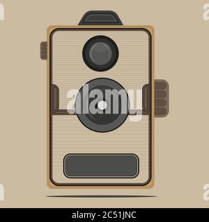 Old Box Camera vector Stock Vector