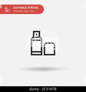 Spray Paint Simple vector icon. Illustration symbol design template for web mobile UI element. Perfect color modern pictogram on editable stroke. Spray Paint icons for your business project Stock Vector