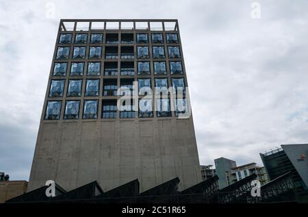 The Silo Hotel or Grain Store, luxury 5 star hotel converted from industrial building, V&A Waterfront, Cape Town, South Africa Stock Photo