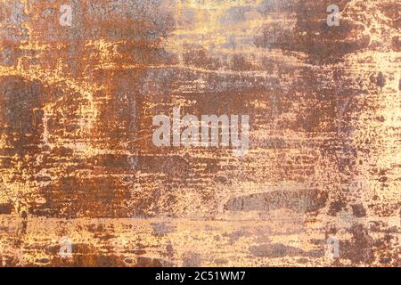 Background rusty brown red orange metal wall Stock Photo
