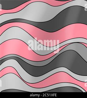 Abstract vector background with waves and lines Stock Vector