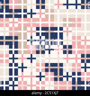 Abstract geometric background, random coloring. Seamless vector pattern. Colorful mosaic illustration. Perfect for wrapping paper, wallpaper, fabric d Stock Vector