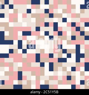 Abstract geometric background, random coloring. Seamless vector pattern. Colorful mosaic illustration. Perfect for wrapping paper, wallpaper, fabric d Stock Vector