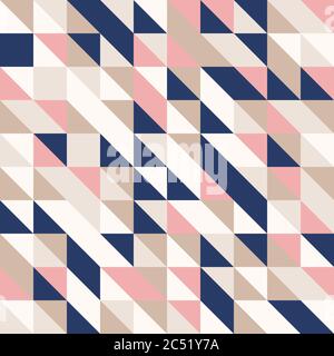 Abstract geometric background, random coloring. Seamless vector pattern. Colorful mosaic illustration. Perfect for wrapping paper, wallpaper, fabric d Stock Vector