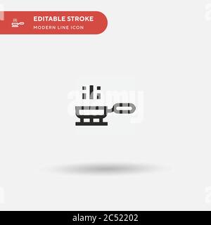 Cooking Simple vector icon. Illustration symbol design template for web mobile UI element. Perfect color modern pictogram on editable stroke. Cooking icons for your business project Stock Vector