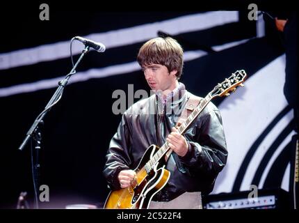 Oasis live at Loch Lomond 3rd Aug 1996: Noel Gallagher Stock