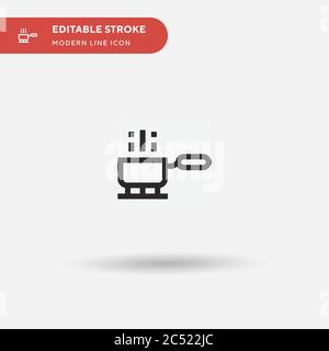 Cooking Simple vector icon. Illustration symbol design template for web mobile UI element. Perfect color modern pictogram on editable stroke. Cooking icons for your business project Stock Vector