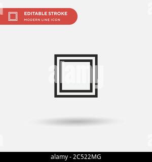 Cuadrature Simple vector icon. Illustration symbol design template for web mobile UI element. Perfect color modern pictogram on editable stroke. Cuadrature icons for your business project Stock Vector