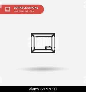 Blackboard Simple vector icon. Illustration symbol design template for web mobile UI element. Perfect color modern pictogram on editable stroke. Blackboard icons for your business project Stock Vector