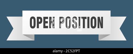 open position ribbon. open position isolated band sign. open position ...