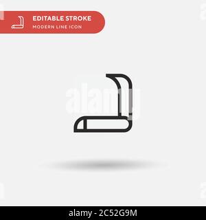 Razor Blade Simple vector icon. Illustration symbol design template for web mobile UI element. Perfect color modern pictogram on editable stroke. Razor Blade icons for your business project Stock Vector