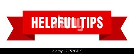 helpful tips ribbon. helpful tips isolated band sign. helpful tips banner Stock Vector